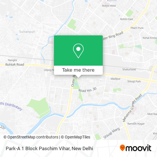 Park-A 1 Block Paschim Vihar map