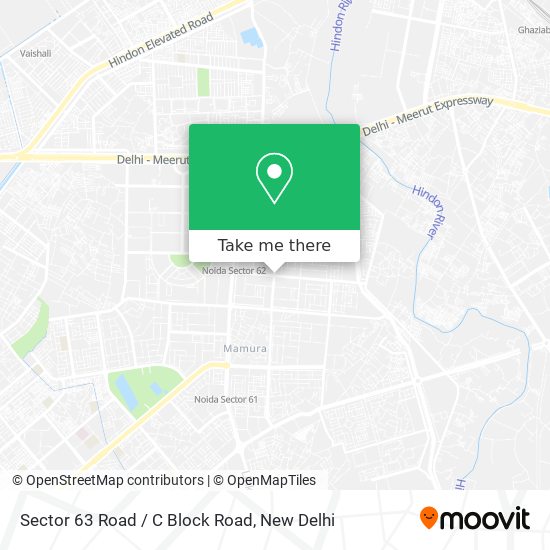 Sector 63 Road / C Block Road map