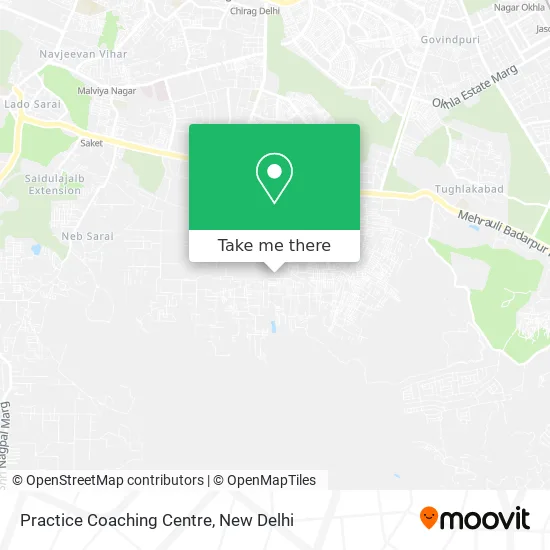Practice Coaching Centre map