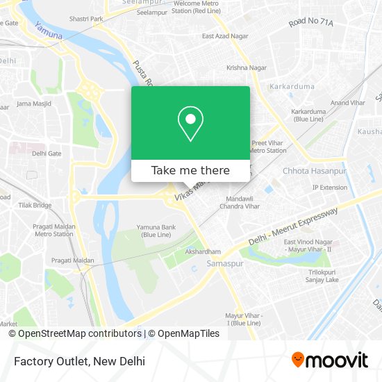 Factory Outlet map