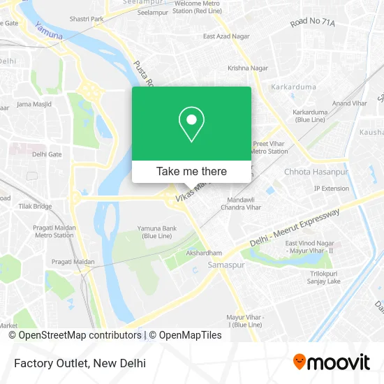 Factory Outlet map