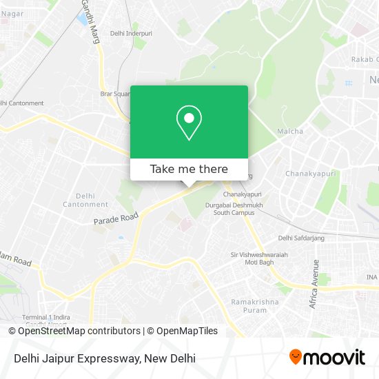 Delhi Jaipur Expressway map