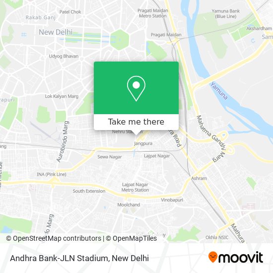 Andhra Bank-JLN Stadium map