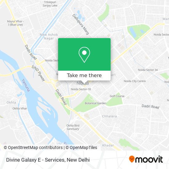 Divine Galaxy E - Services map
