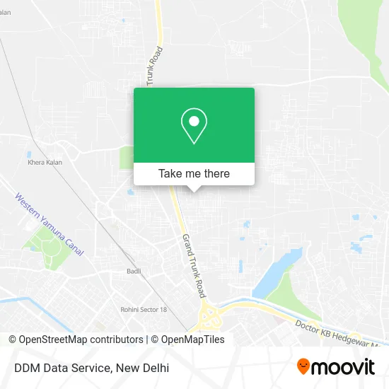 DDM Data Service map