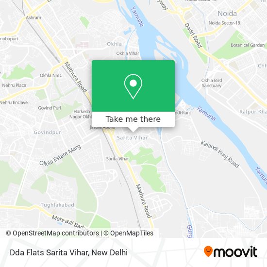 Dda Flats Sarita Vihar map