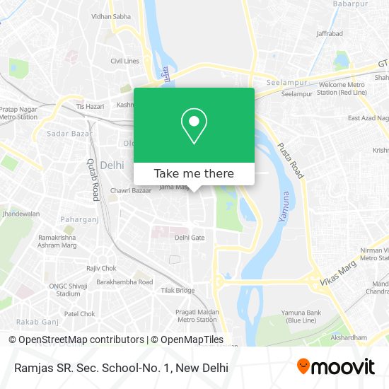 Ramjas SR. Sec. School-No. 1 map