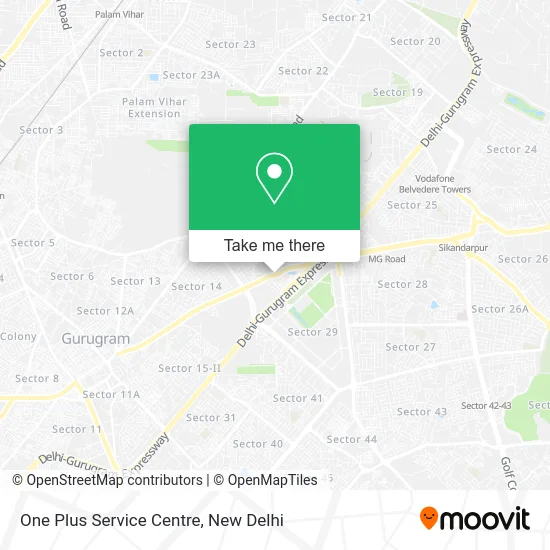 One Plus Service Centre map