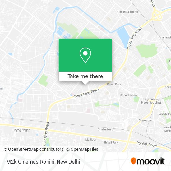 M2k Cinemas-Rohini map