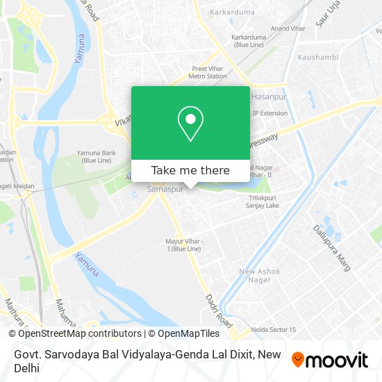 Govt. Sarvodaya Bal Vidyalaya-Genda Lal Dixit map