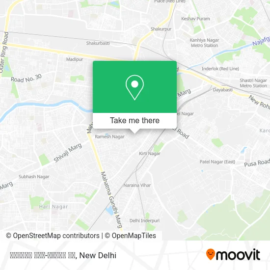 कीर्ति नगर-ब्लॉक एफ map