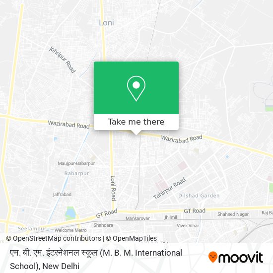 एम. बी. एम. इंटरनेशनल स्कूल (M. B. M. International School) map