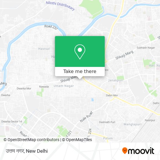 उत्तम नगर map