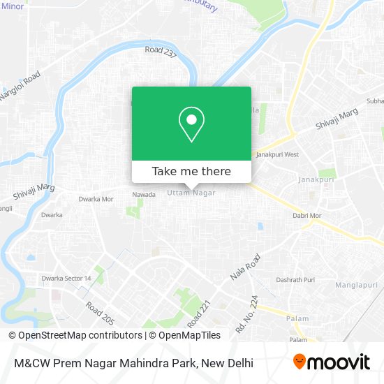 M&CW Prem Nagar Mahindra Park map