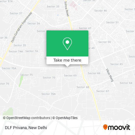 DLF Privana map