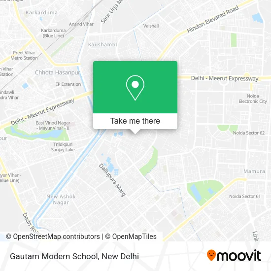 Gautam Modern School map