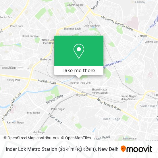 Inder Lok Metro Station (इंद्र लोक मेट्रो स्टेशन) map