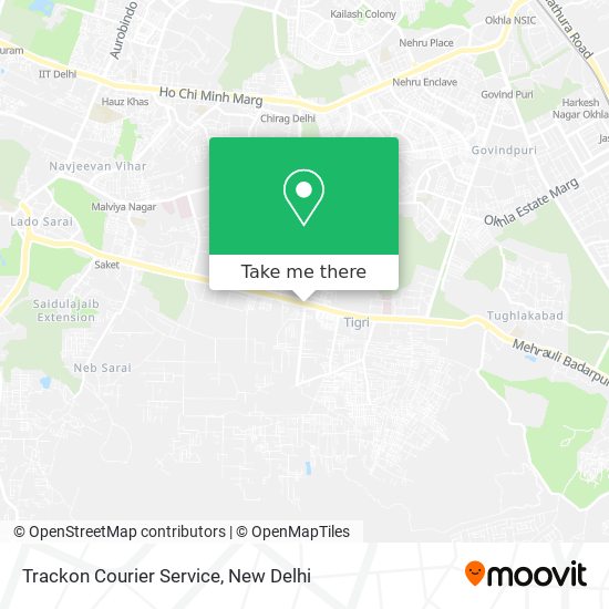 Trackon Courier Service map