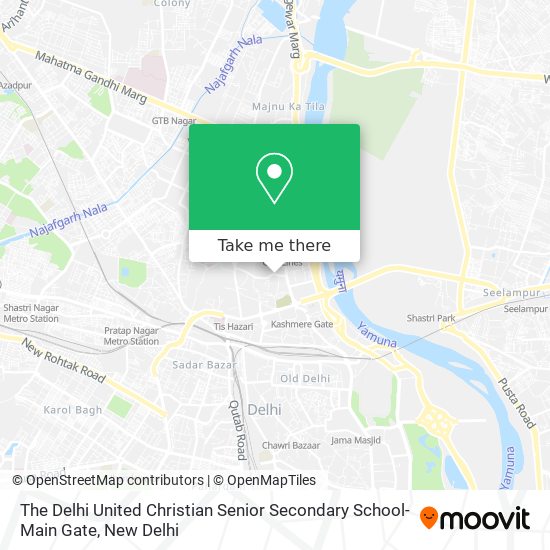 The Delhi United Christian Senior Secondary School-Main Gate map