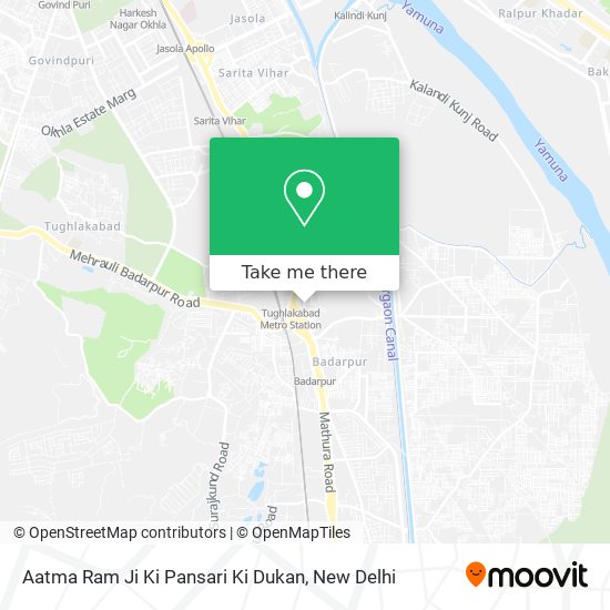 Aatma Ram Ji Ki Pansari Ki Dukan map