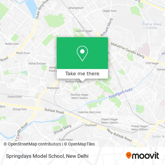 Springdays Model School map