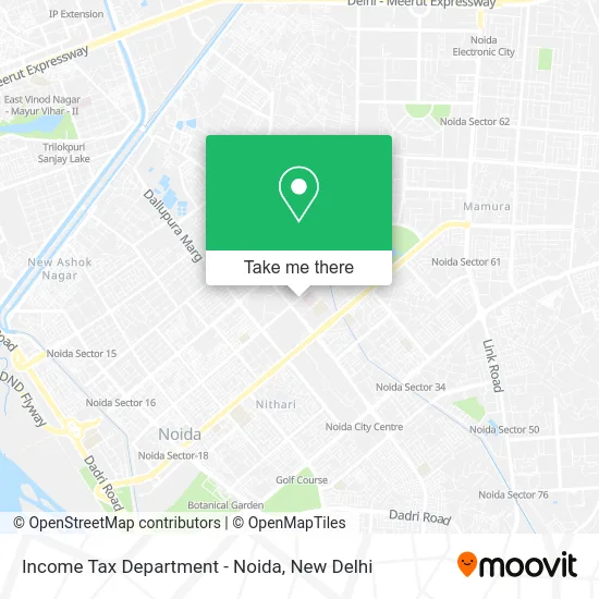 Income Tax Department - Noida map