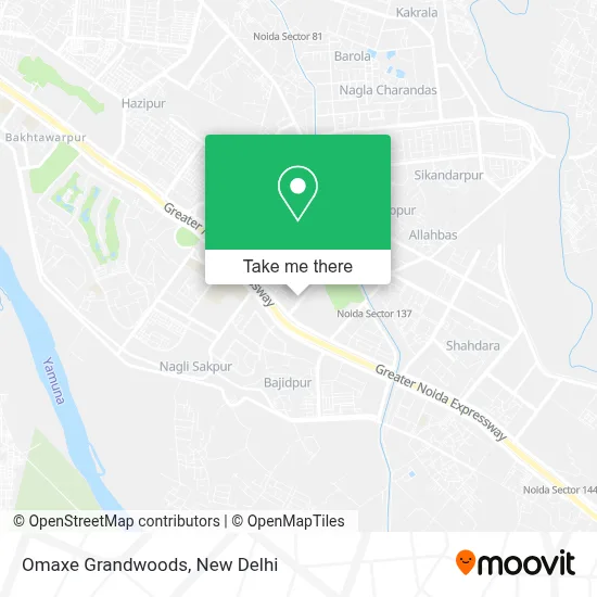 Omaxe Grandwoods map