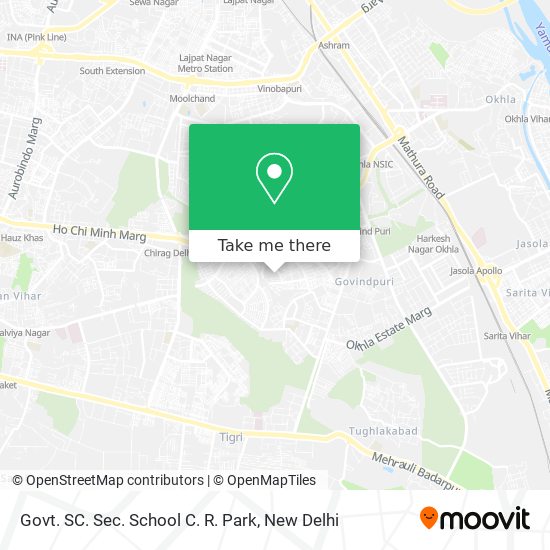 Govt. SC. Sec. School C. R. Park map