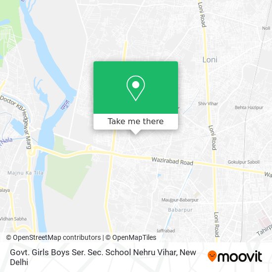 Govt. Girls Boys Ser. Sec. School Nehru Vihar map