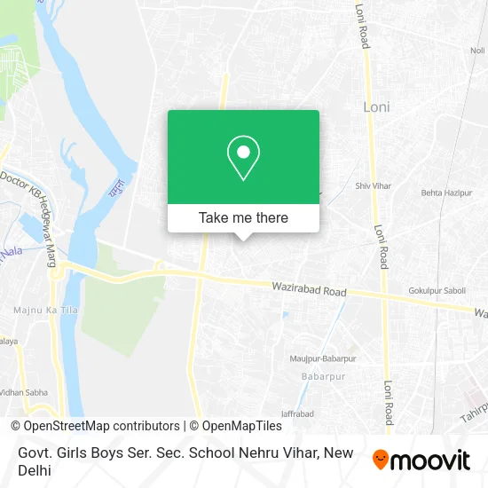 Govt. Girls Boys Ser. Sec. School Nehru Vihar map