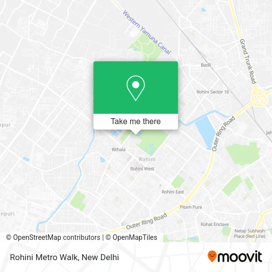 Rohini Metro Walk map