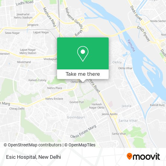 Esic Hospital map