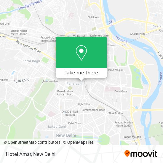 Hotel Amar map