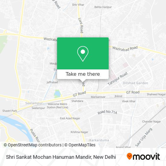 Shri Sankat Mochan Hanuman Mandir map