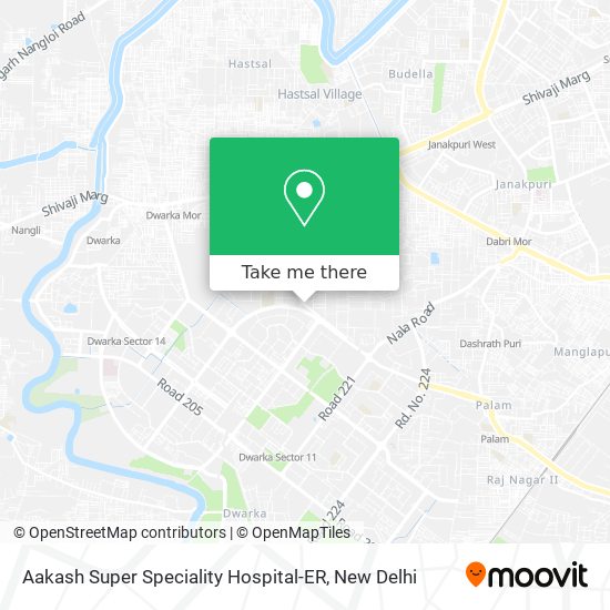 Aakash Super Speciality Hospital-ER map