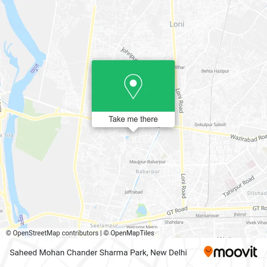 Saheed Mohan Chander Sharma Park map
