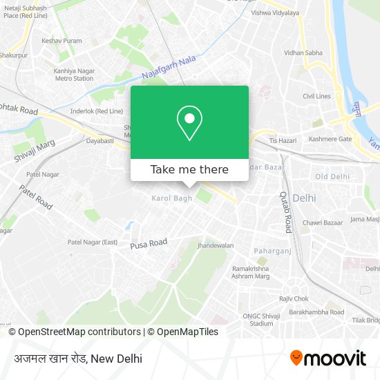 अजमल खान रोड map