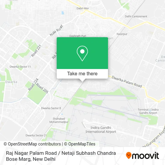 Raj Nagar Palam Road / Netaji Subhash Chandra Bose Marg map