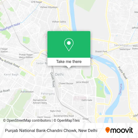 Punjab National Bank-Chandni Chowk map