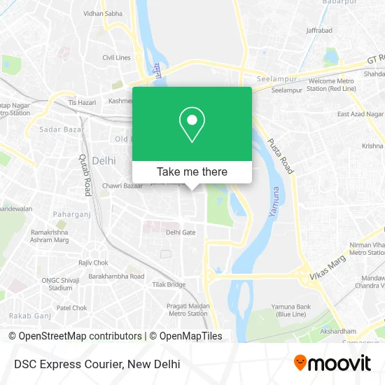 DSC Express Courier map