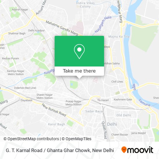 G. T. Karnal Road / Ghanta Ghar Chowk map
