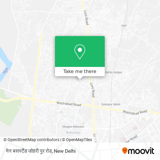 मेन बसस्टैंड जोहरी पुर रोड map
