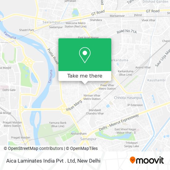 Aica Laminates India Pvt . Ltd map