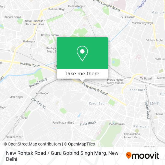 New Rohtak Road / Guru Gobind Singh Marg map