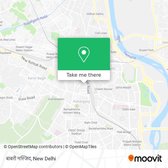 बाबरी मस्जिद map