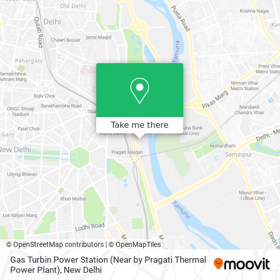 Gas Turbin Power Station (Near by Pragati Thermal Power Plant) map