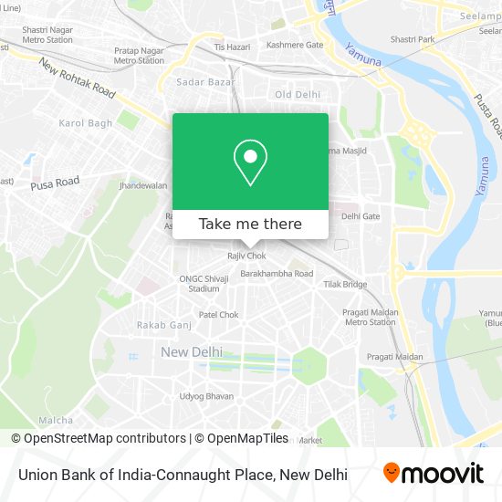 Union Bank of India-Connaught Place map