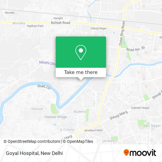 Goyal Hospital map