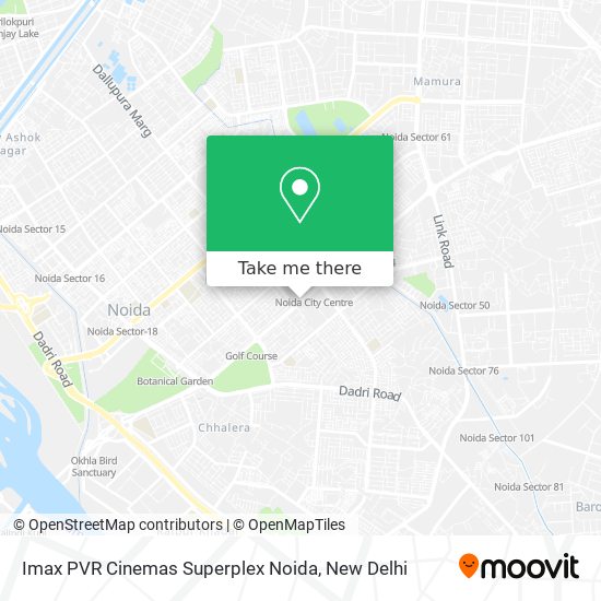 Imax PVR Cinemas Superplex Noida map