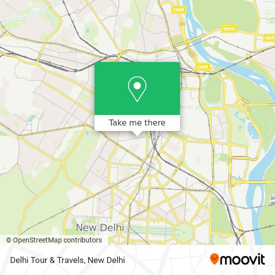 Delhi Tour & Travels map